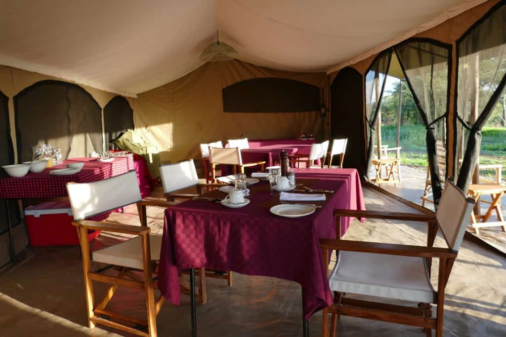 Njozi Camp Dining Tent